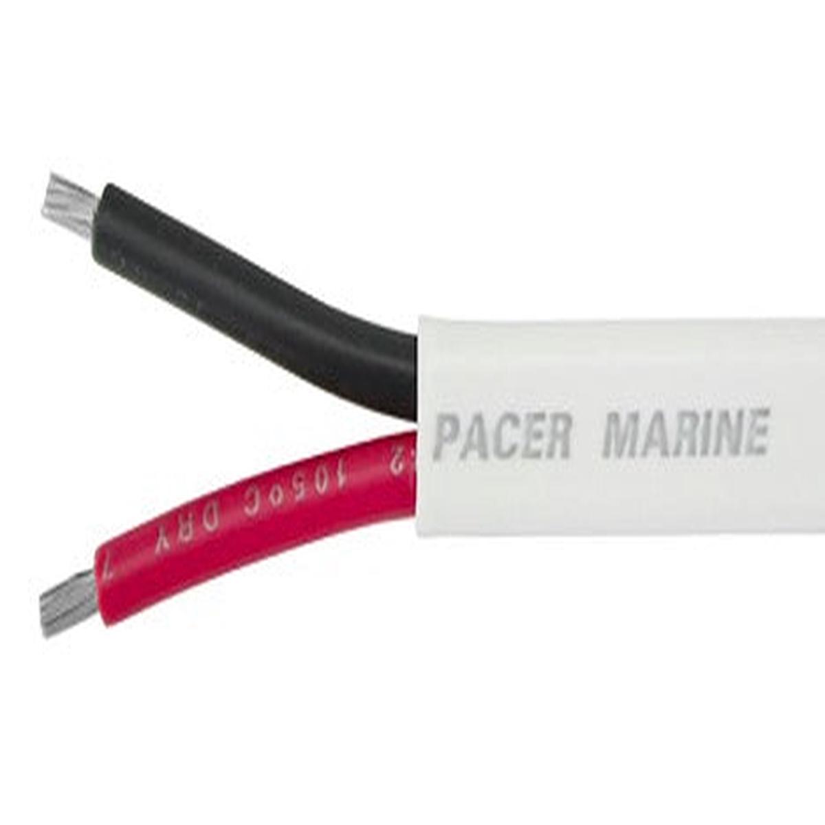 6/2 Marine Primary Wire Double Flat Duplex 2-Wire 6 - Gauge Red/Black - White per Foot