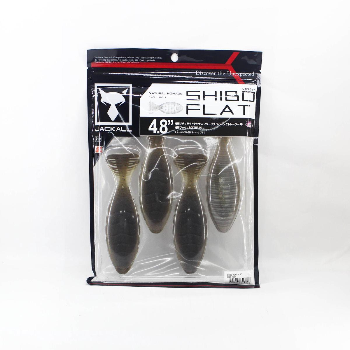 Jackall Soft Lure Shibo Flat 4.8 Inch Best Fish (1327)