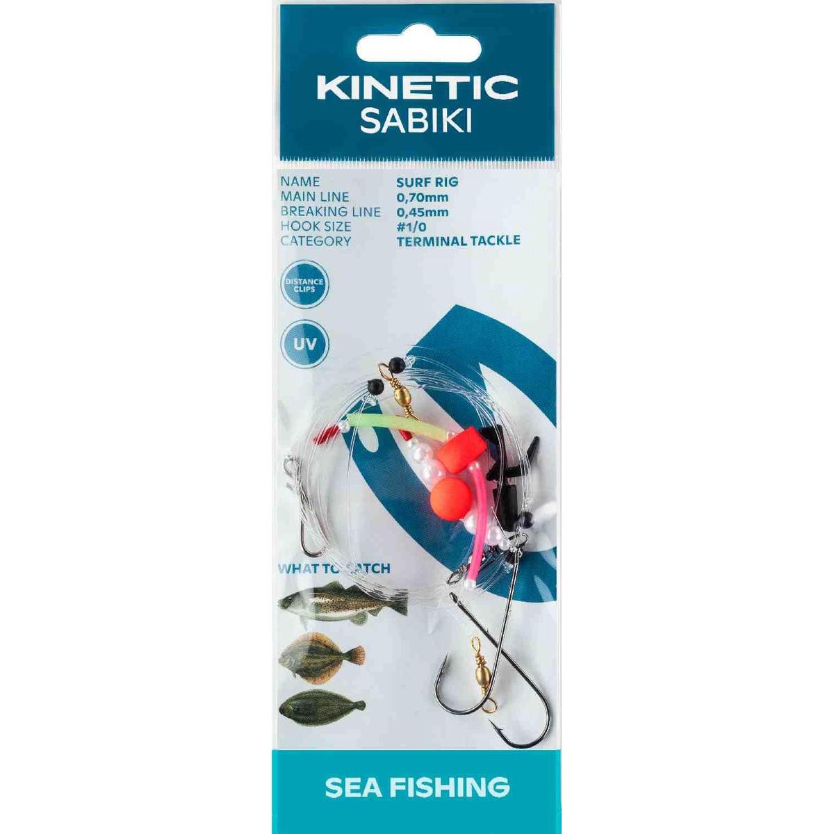 Kinetic Sabiki Surf Rig- Size 1/0