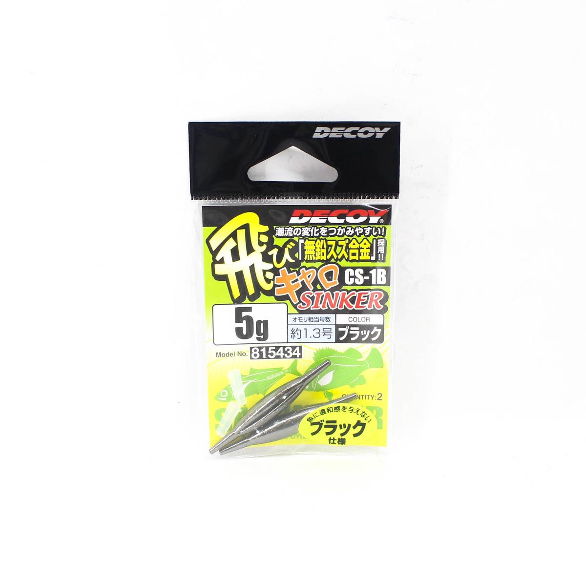 Decoy CS-1B Tobicalo Sinker Black Size 5 (5434)