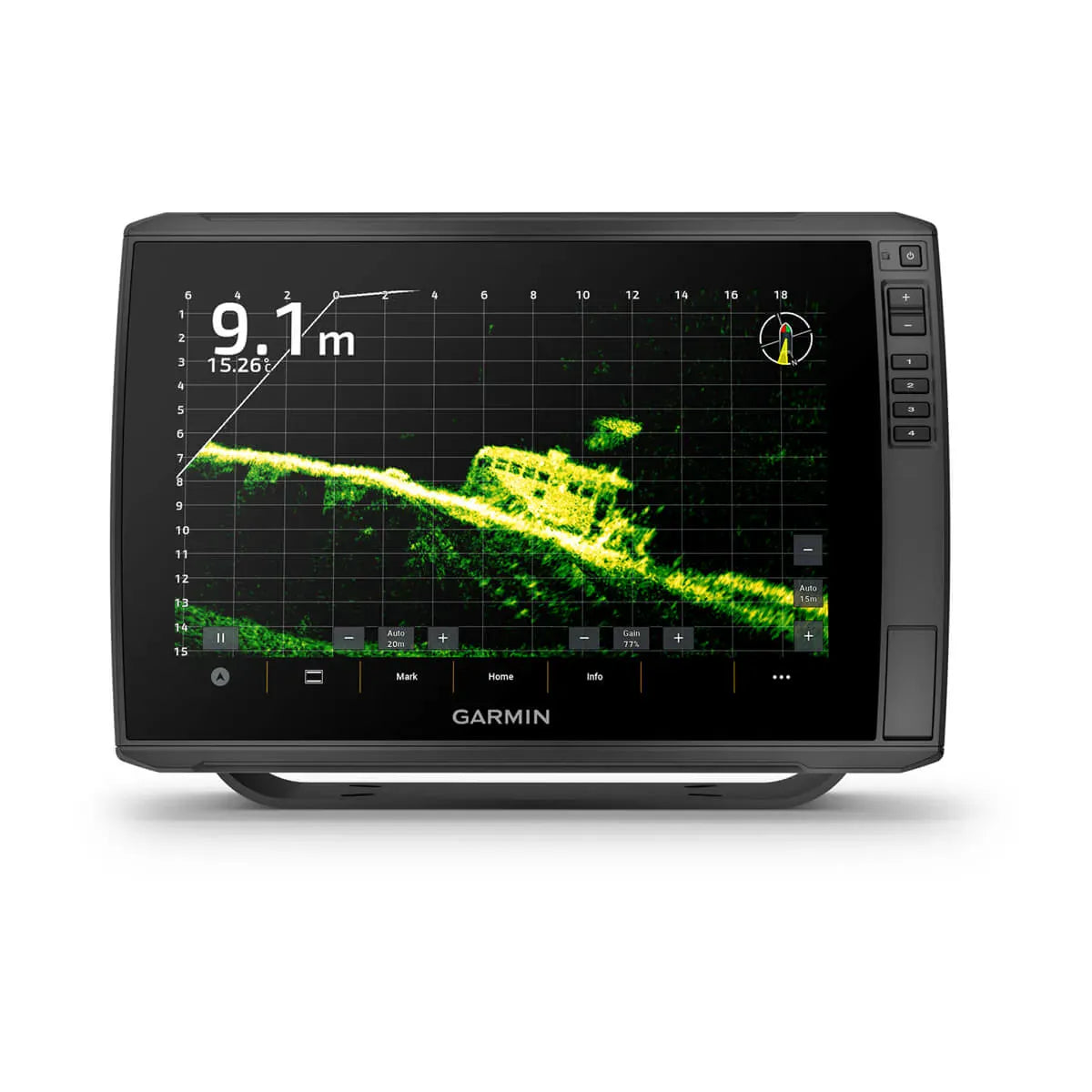 Garmin Echomap 10 LVS34 Live Scope + Clam Rigged Combo