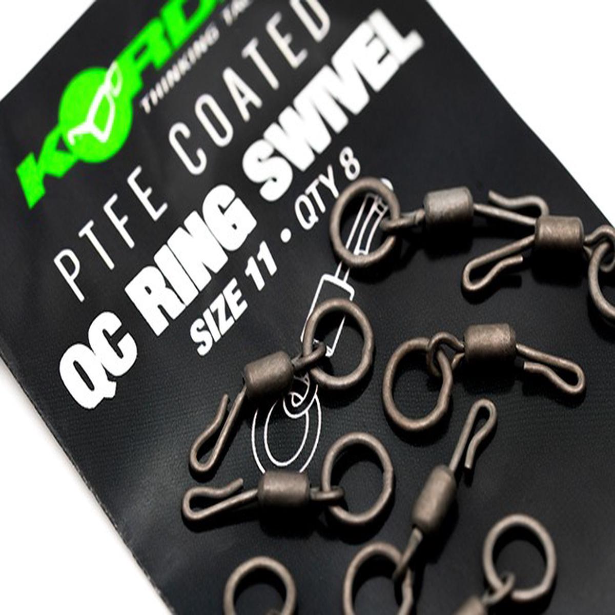 Korda PTFE QC Ring Swivels Size 11