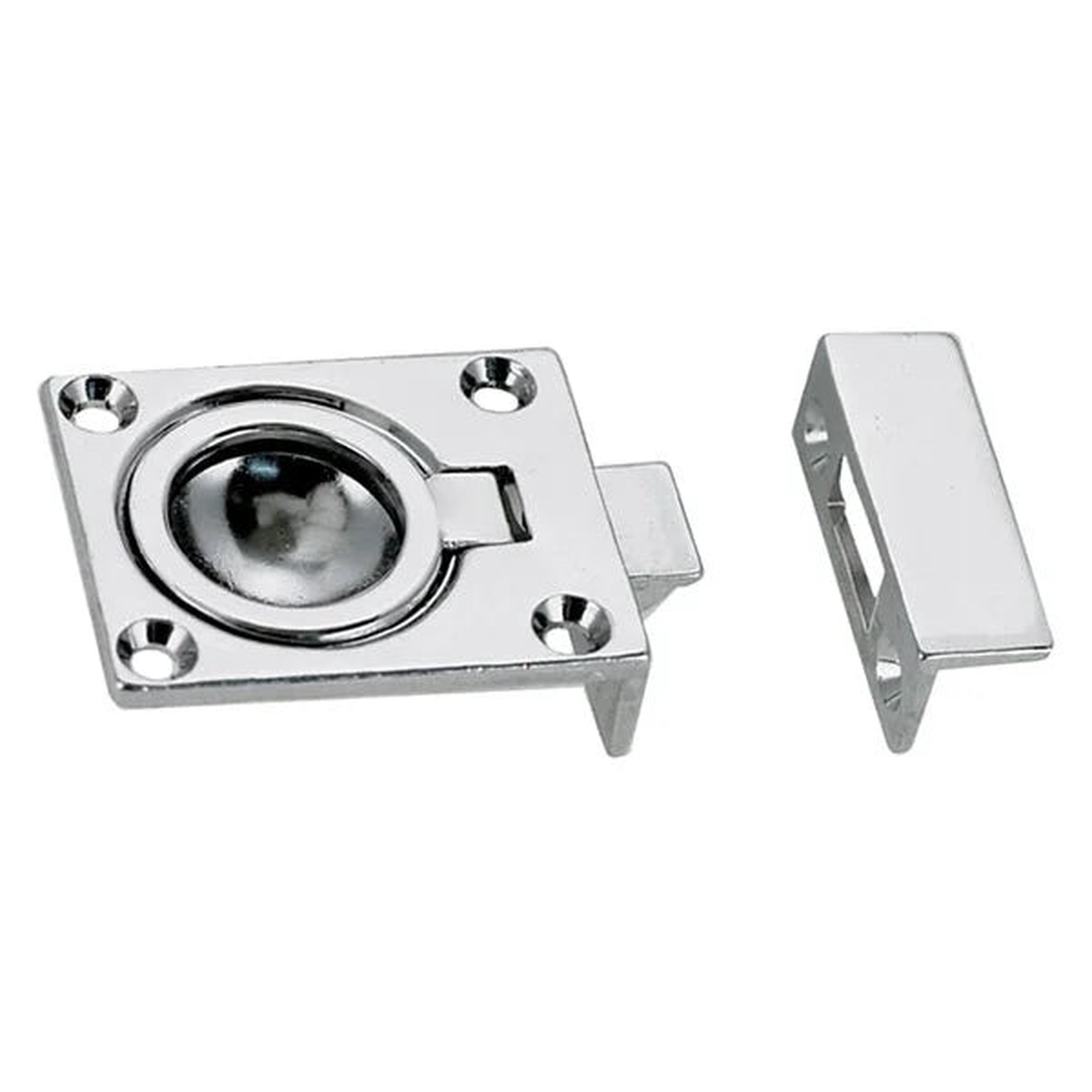 Perko 1051DP0CHR - 2-1/4" x 1-3/8" Boat Hatch Chrome Plated Zinc Flush Ring Pull