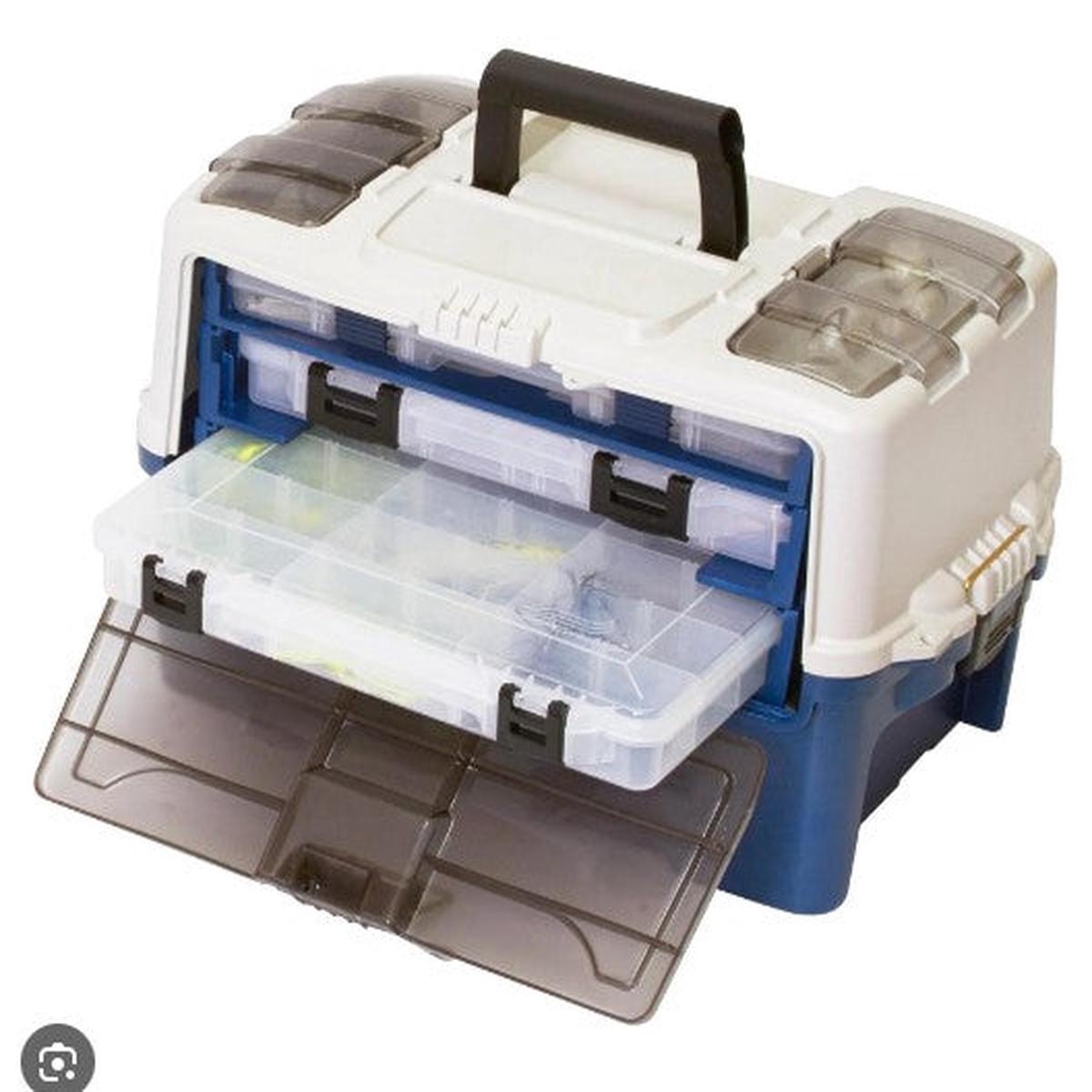 Plano Hybrid Hip 3-Stowaway 3700 Tackle Box Utility 3-Tray.
