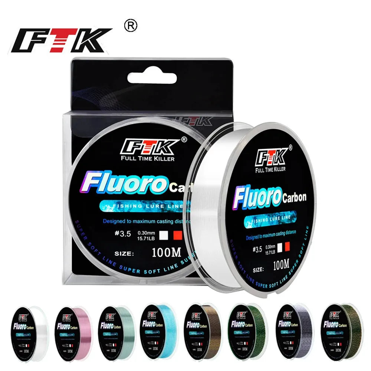 Reelfishing FTK Fluorocarbon Coated Clear 100m