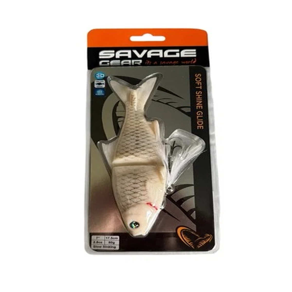 Savage Gear Soft Shine Glide 7" Glide Bait - Bone