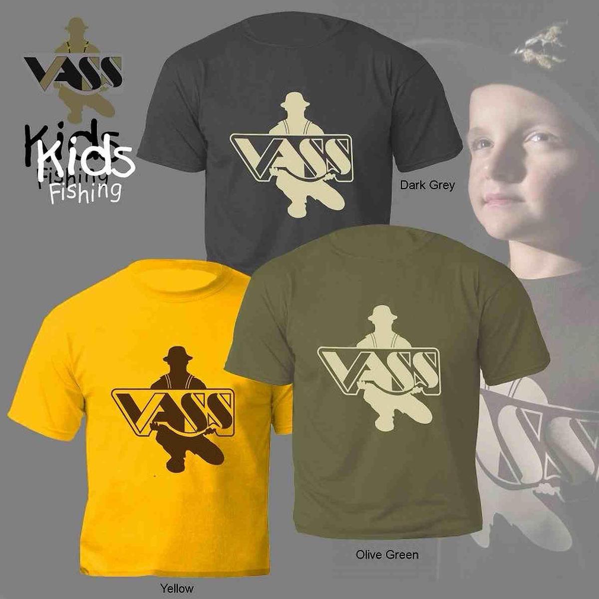 Vass Child/Junior Logo Printed T- Shirt - Yellow