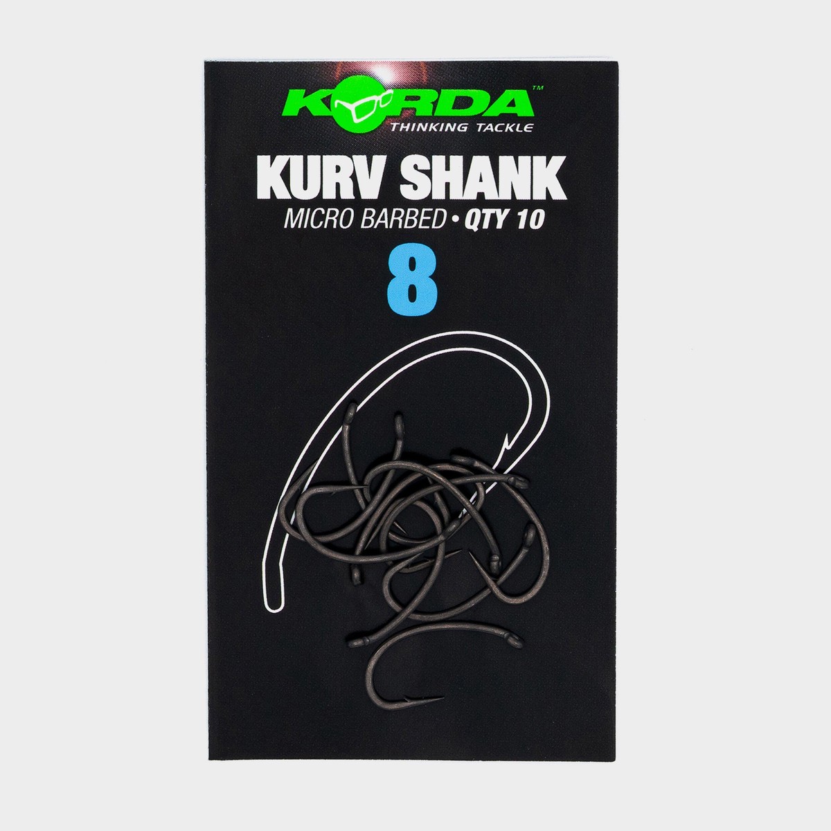 Kurv Shank Barbed Hook Size 8