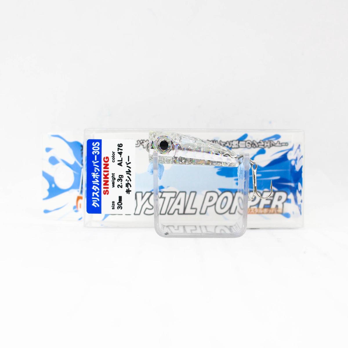 Bassday Crystal Popper 30S Sinking Lure 2.3 grams AL-476 (1301)