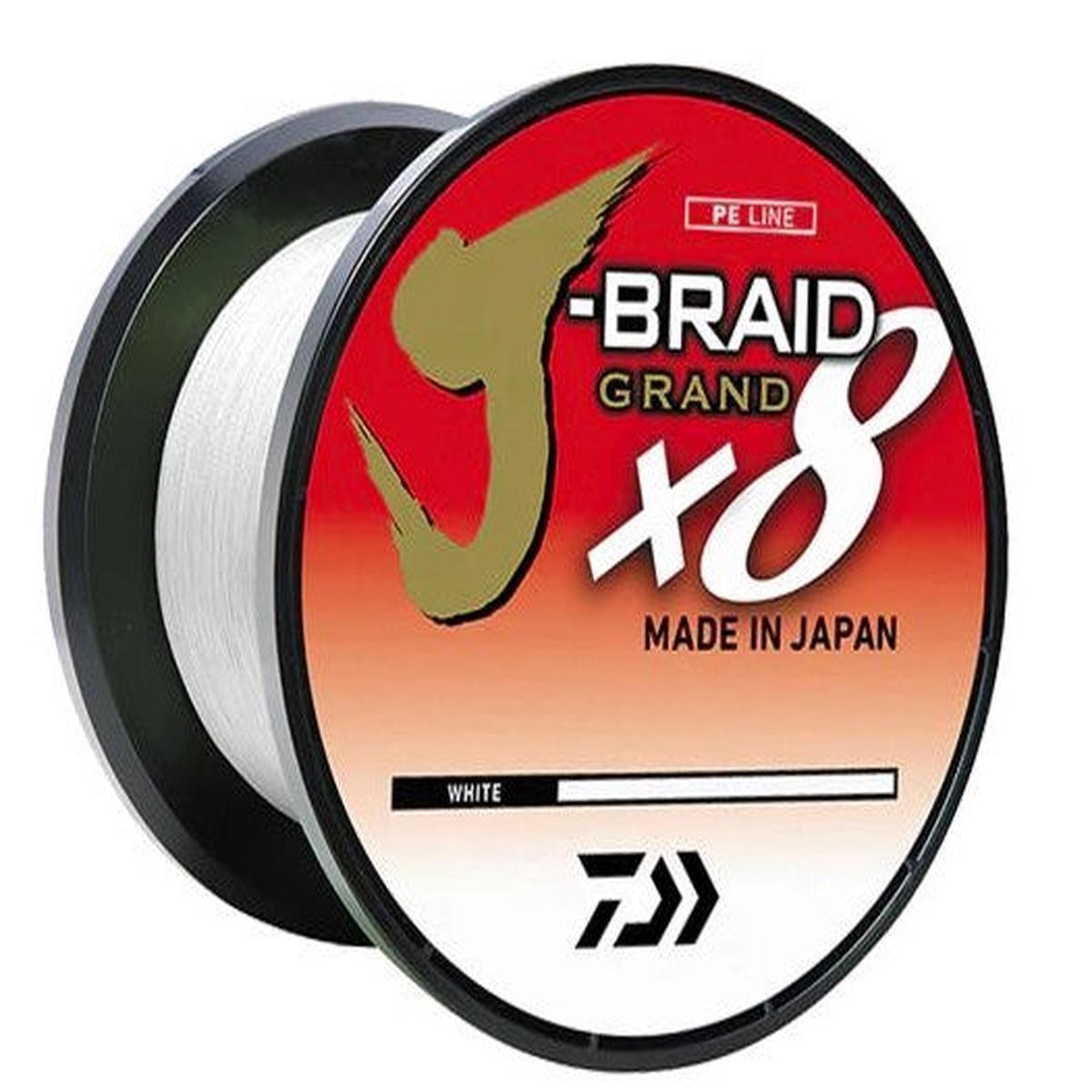 Daiwa Bulk J-Braid x8 Grand Braided Line - 100 lb. - 3000 yd. - White.