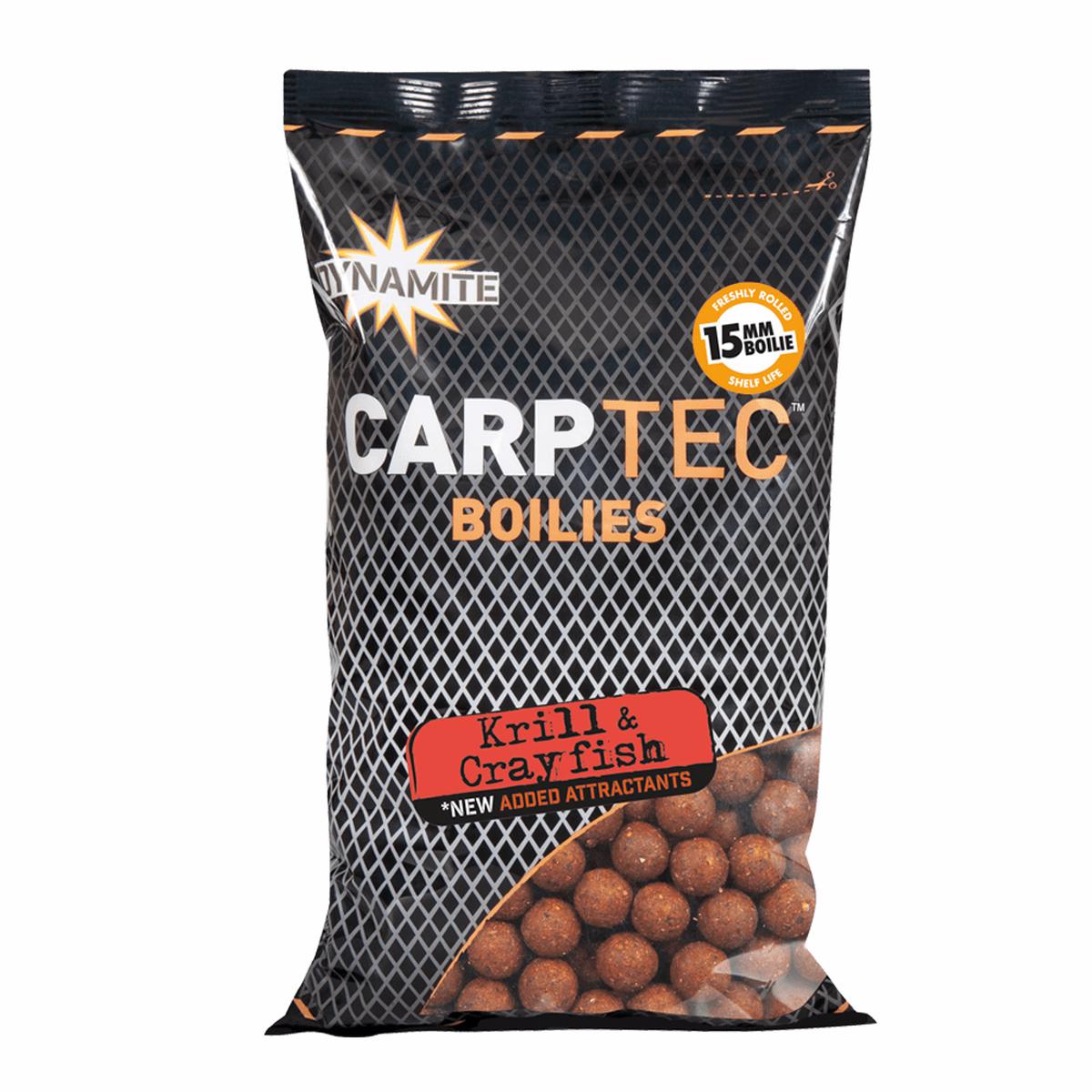 Dynamite Baits CarpTec Boilies 15mm Krill and Crayfish 1kg