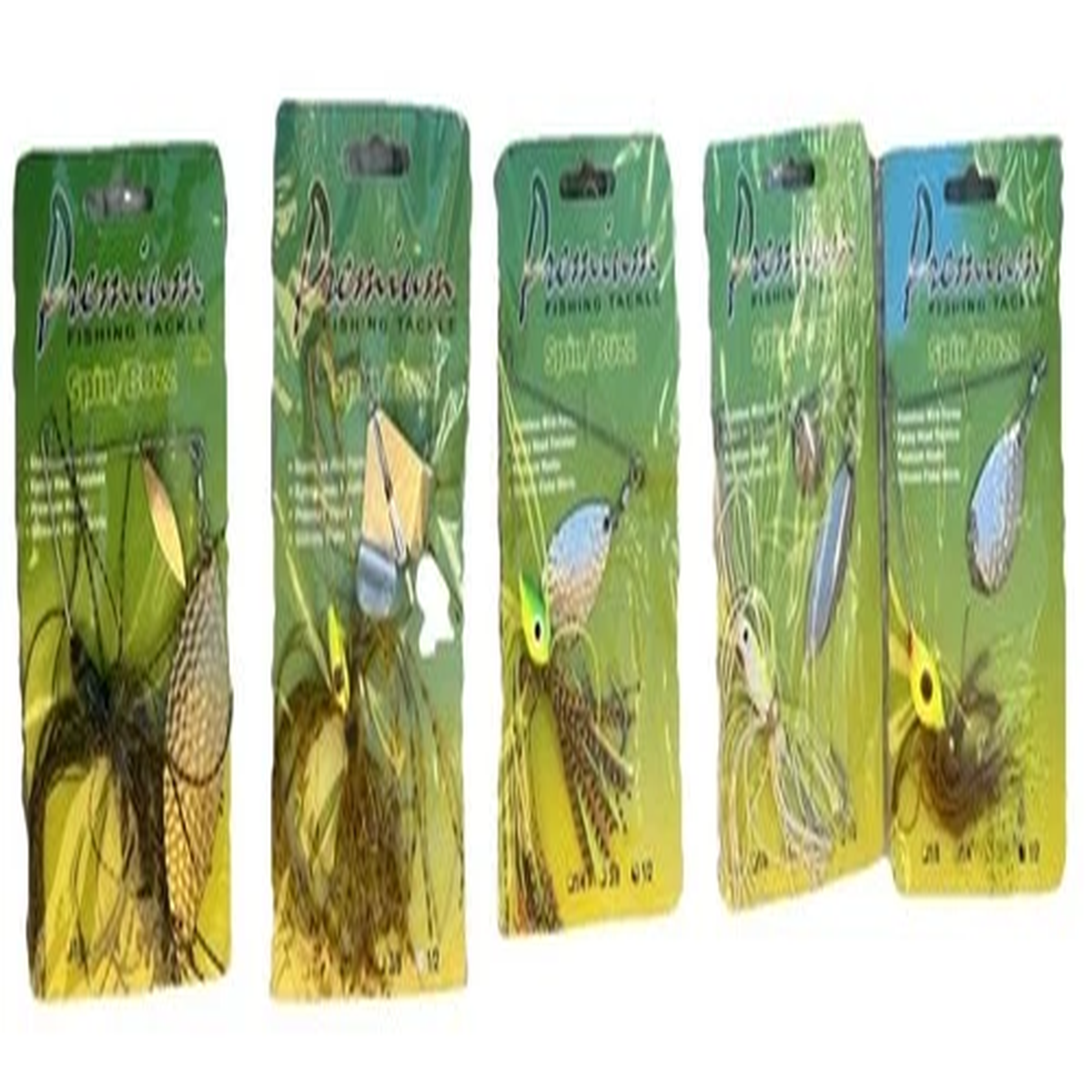 Lot Of 5 New Premium Fishing Tackle Spin/Buzz Spinnerbaits, Great Colors