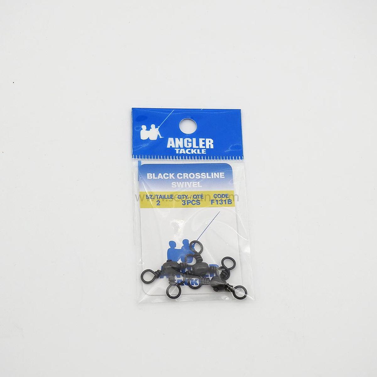 Angler Tackle Black Crossline Swivel