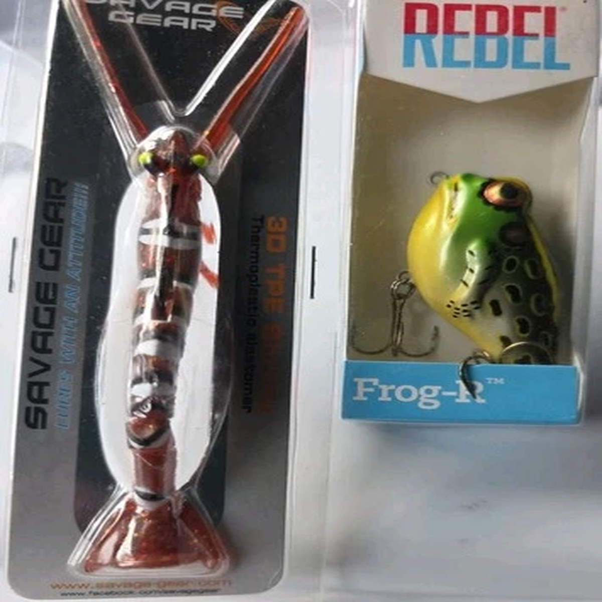 Savage Gear Shrimp & Rebel Frog-R Fishing Bass Lures Freshwater Saltwater Baits