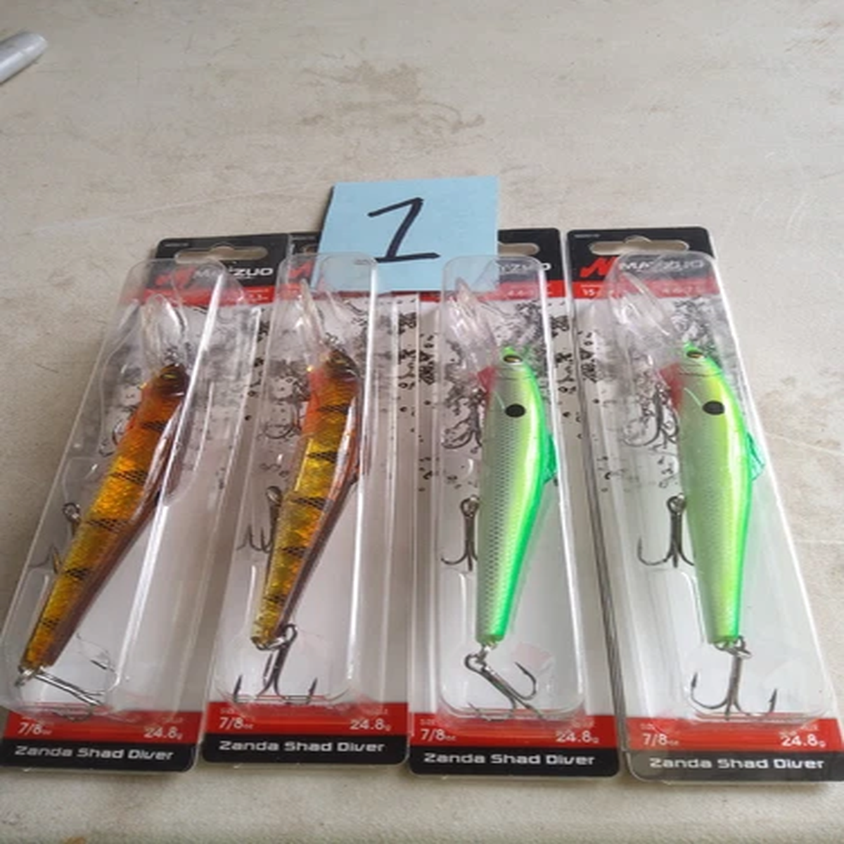 4-Matzuo Zanda Shad Divers 15-24FT 7/8OZ