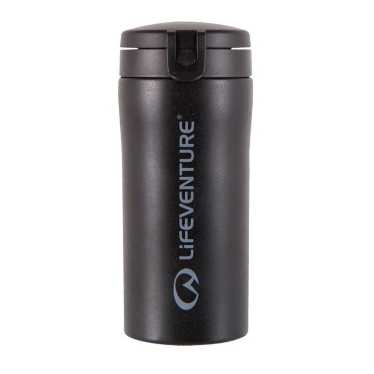 Lifeventure Flip Top Thermal 300ml Travel Mug (Black)