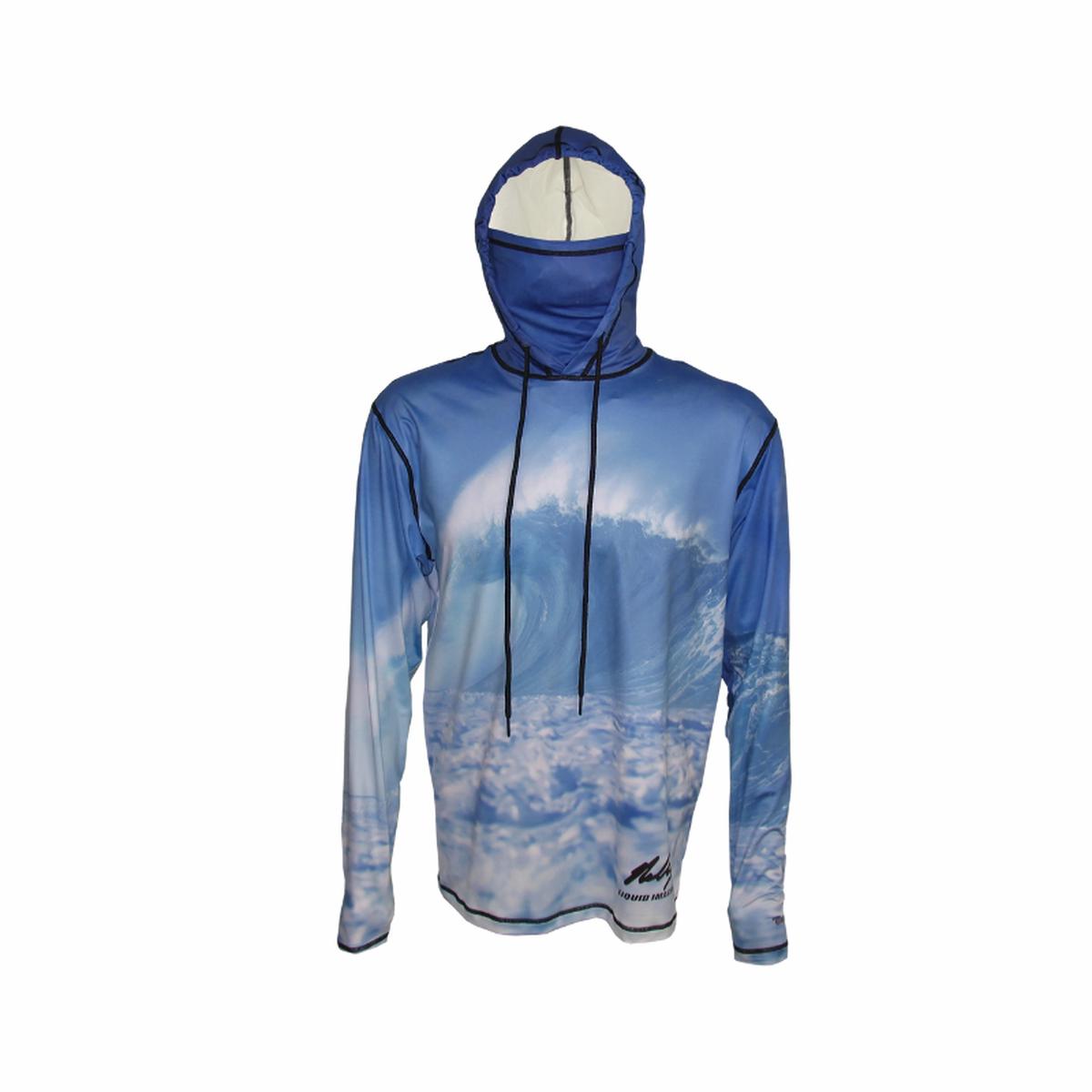 COGNITO BLUE WAVE LIGHTWEIGHT OCEAN GRAPHIC HOODIE