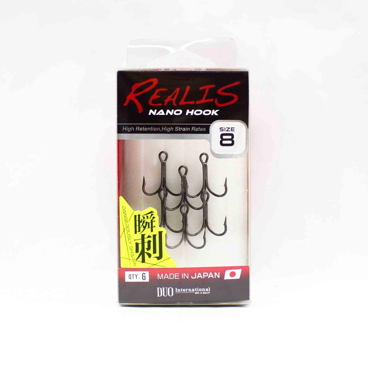Duo Treble Hook Realis Nano Size 8 , 6/pack (1768)