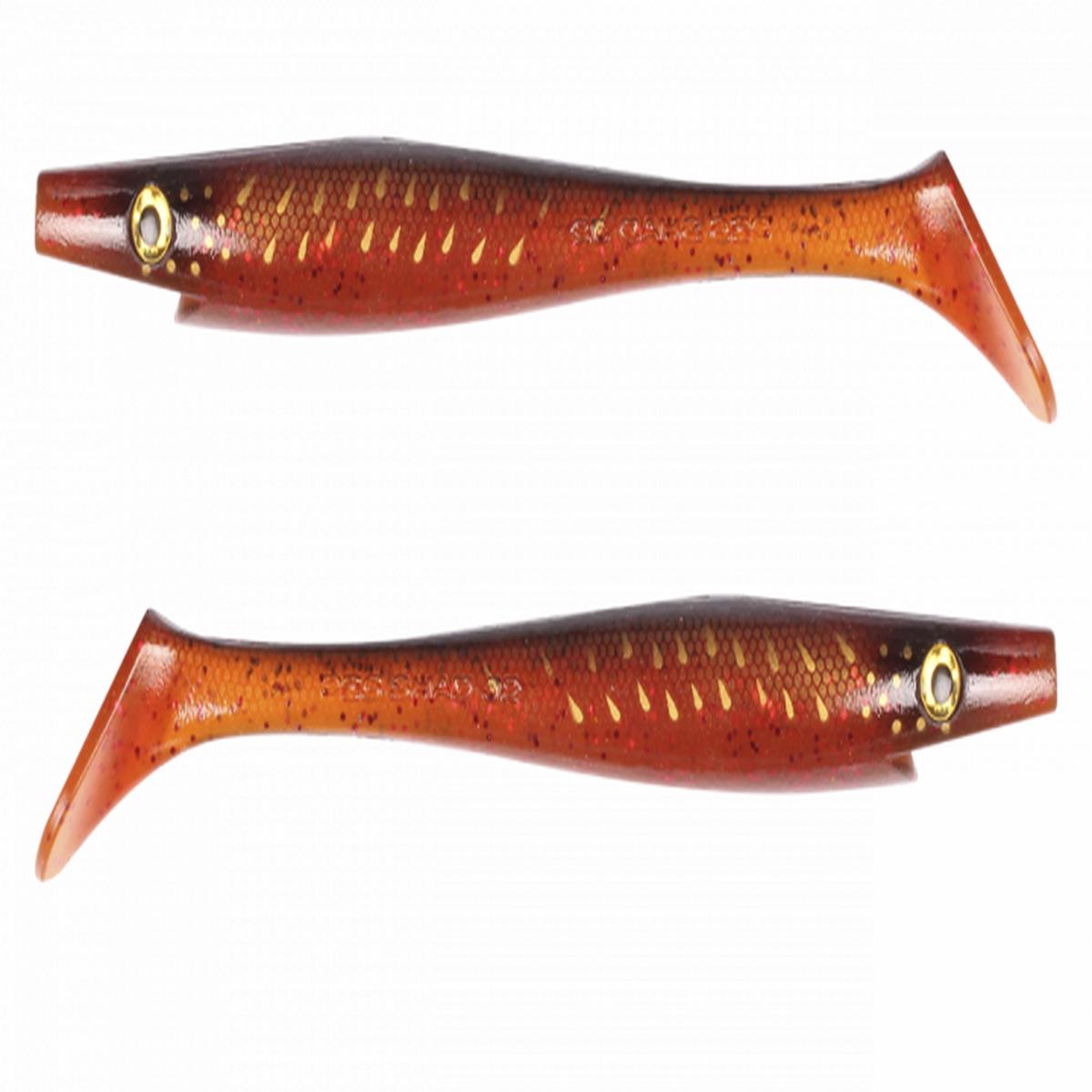 Strike Pro Pig Shad Jr 20cm #143 Red Motoroil Pike UV 2pcs