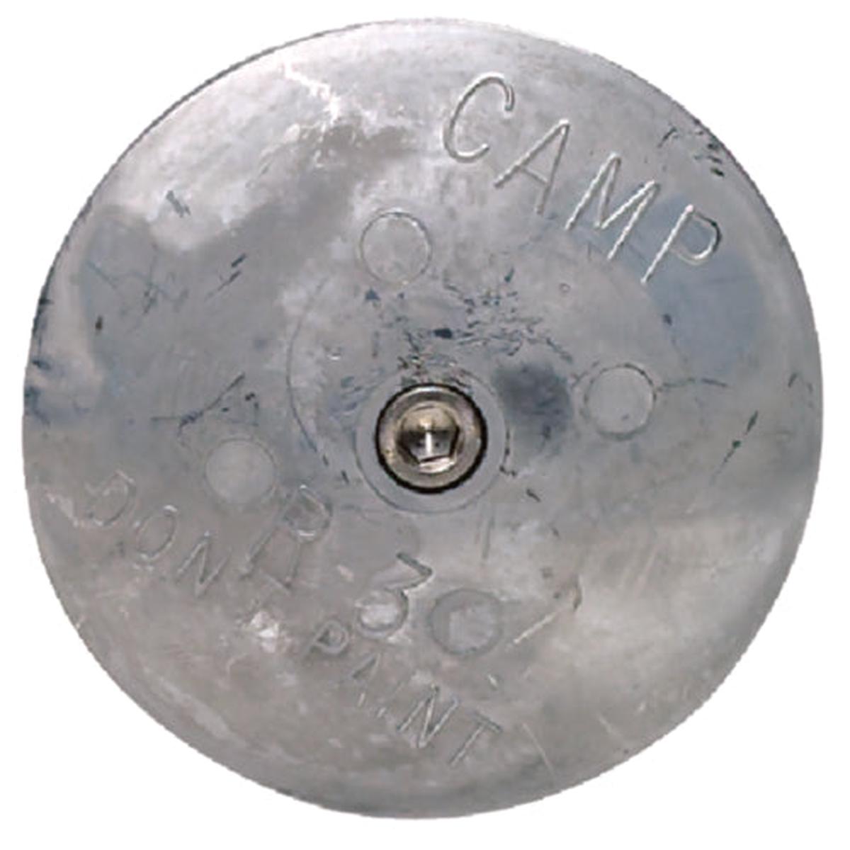 Camp Zinc 3-3/4" R3 Rudder & Trim Tab Anode Round Zinc.