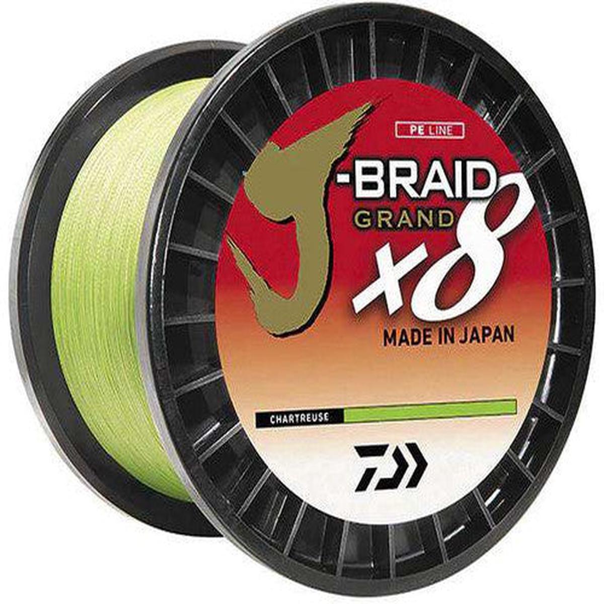 Daiwa Bulk J-Braid X8 Grand Braided Line - Chartreuse - 20lb - 3000yds