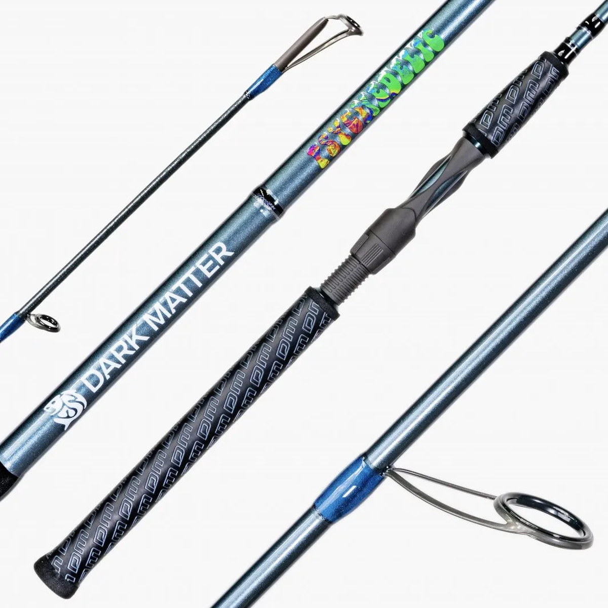 Dark Matter P7IS-MH-GUN Psychedelic Gunmetal Inshore Spinning Rod 7' 10-17lb.