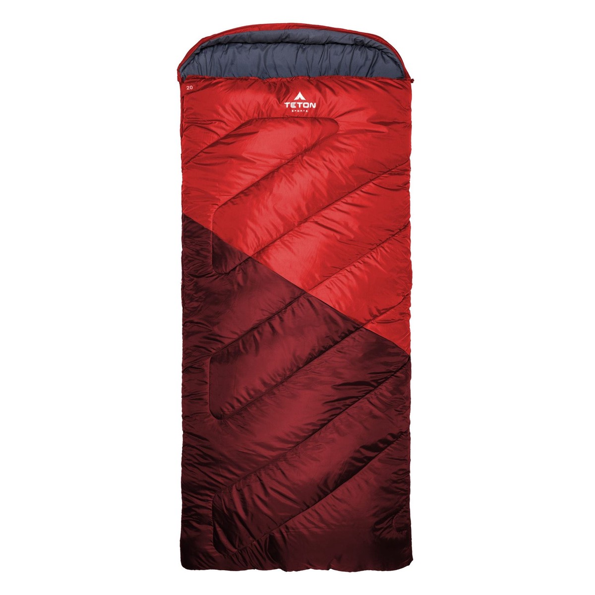 Teton Sports Celsius Grand XXL -7c/20f Sleeping Bag in Ruby and Grey