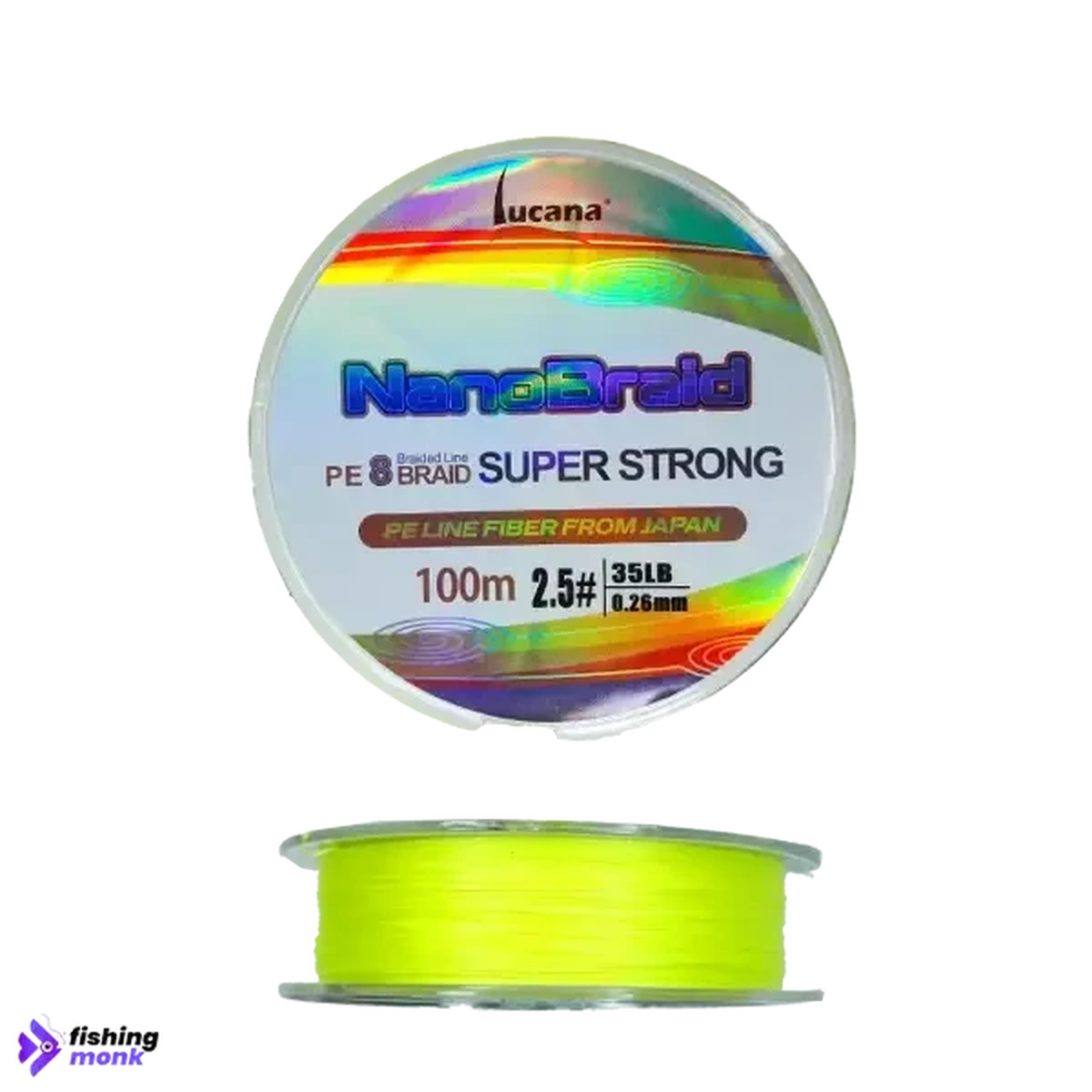 Lucana Nano Braid 8X Super Strong 100m Braid Line