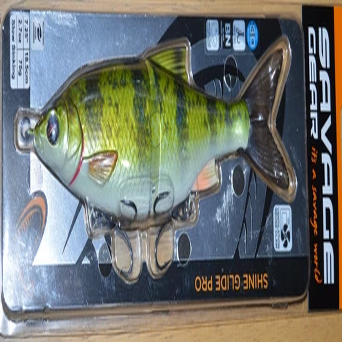 savage gear shine glide pro 7.25" slow sinking glide bait 2.7oz glid pro perch
