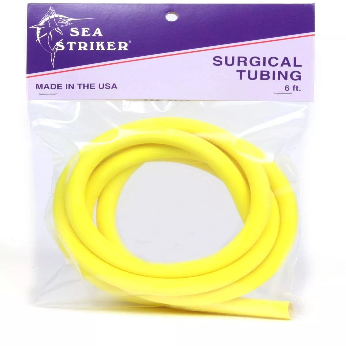 Sea Striker Latex Tubing 6' Yellow Cuda Tube SST6-Y