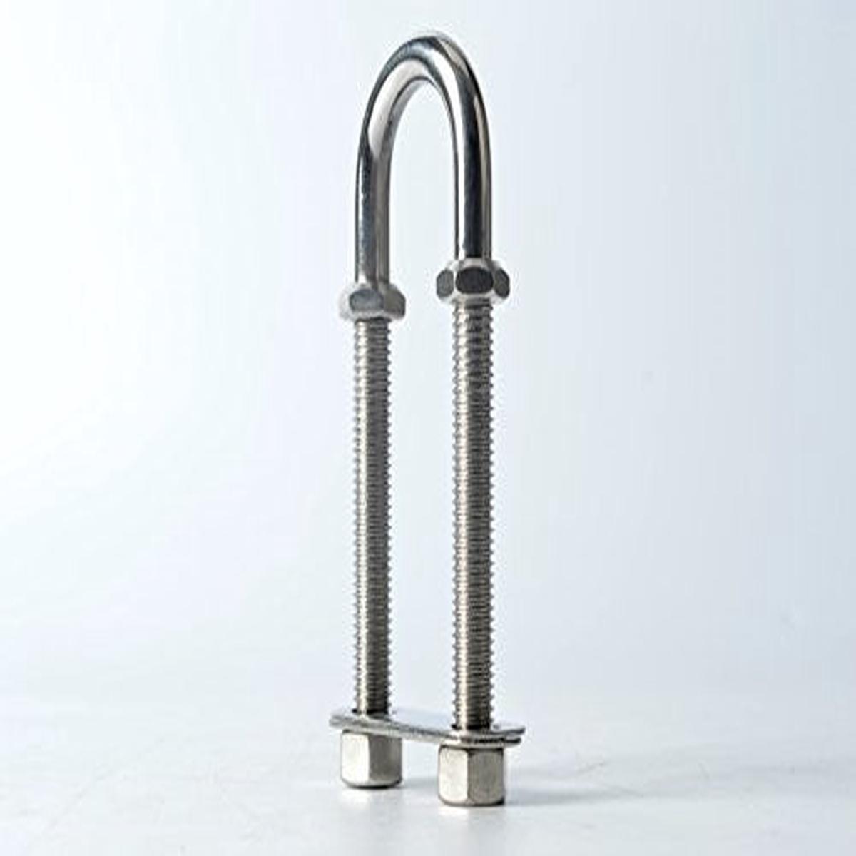 SeaChoice 33639 Stern Eye - Stainless Steel, 4 Nuts, 8.09" Thread Length.