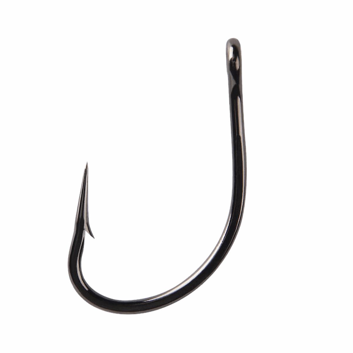 Mustad 9174 UltraPoint Live Bait Needle Point, 3X Short Shank, O'Shaughnessy, Ringed Eye, Black Nickel