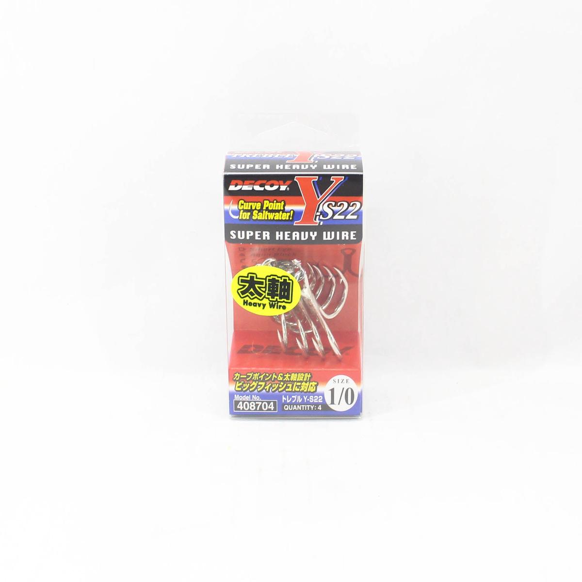 Decoy Y-S22 Treble Hook Size 1/0 (8704)