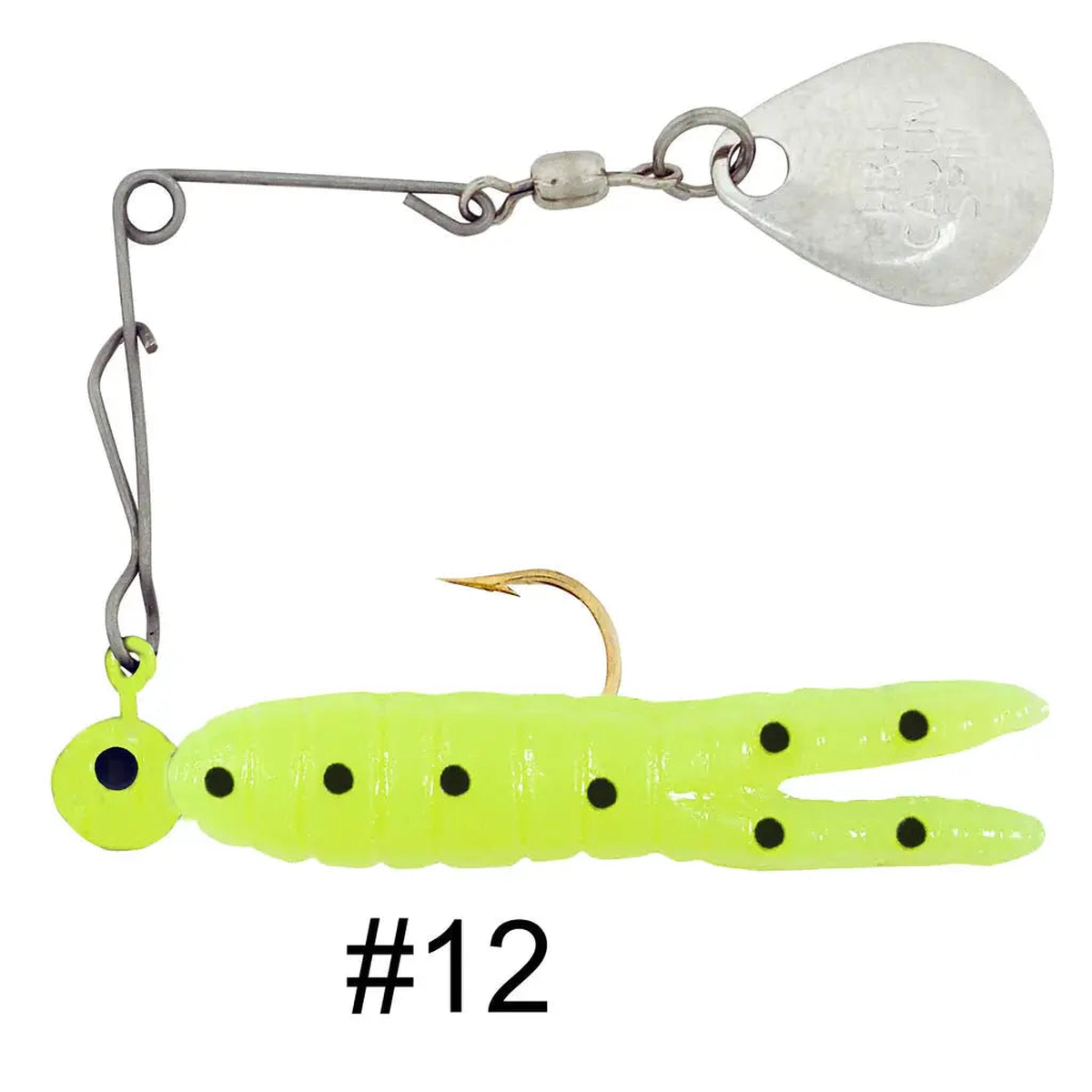 H&H Cajun Spin 1/16oz Nickel - Chart/Black Dots