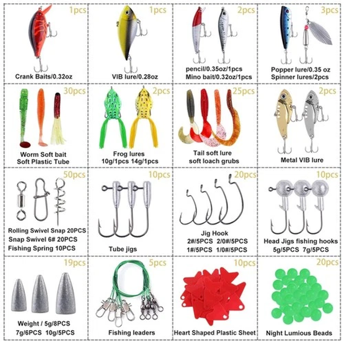 Saltwater & Freshwater Fishing Accessories Set
