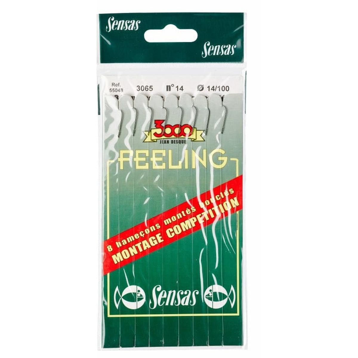 Sensas Hooks To Nylon 3065 Black