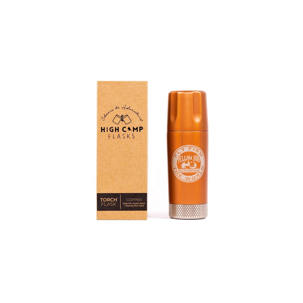 High Camp Torch Flask w/ Yellow Dog Logo