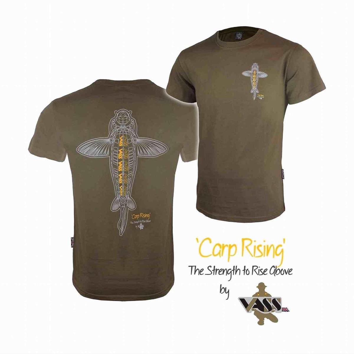 Vass Carp Rising' T-Shirt - Khaki