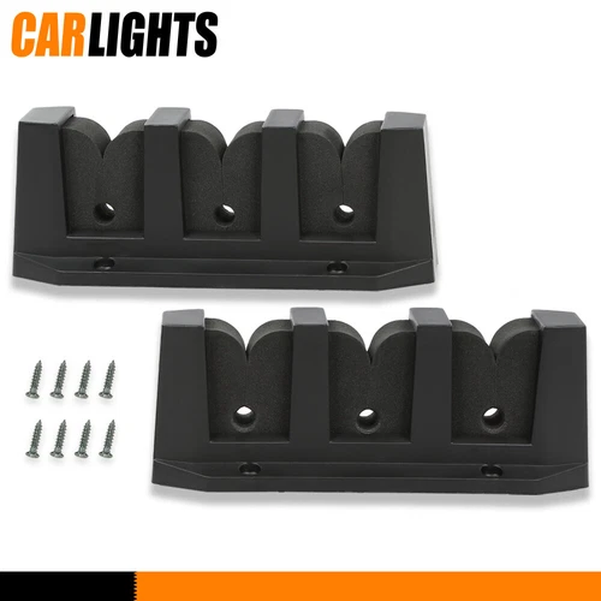 3 Rods Mounted Rack Fishing Pole Holder Horizontal Pole Storage Gear Holders