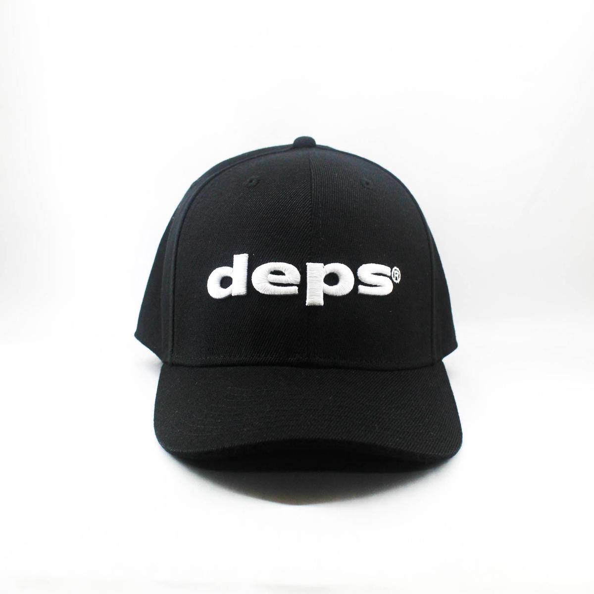 Deps Cap Logo Free Size Black White (5020)