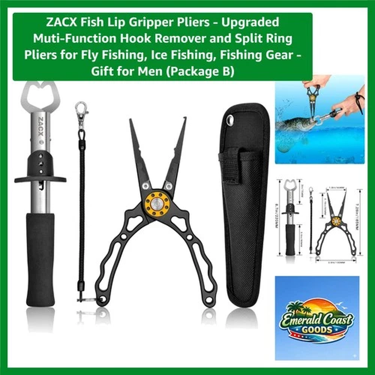 Fish Lip Gripping Pliers - Corrosion-Resistant for All Fishing Needs
