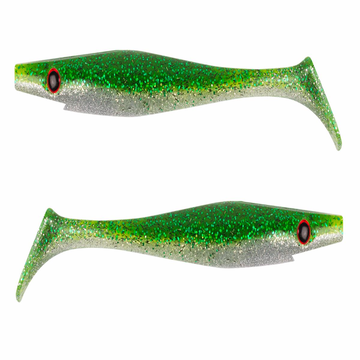 Strike Pro Pig Shad Jr 20cm #117 Green Shad Flash 2pcs