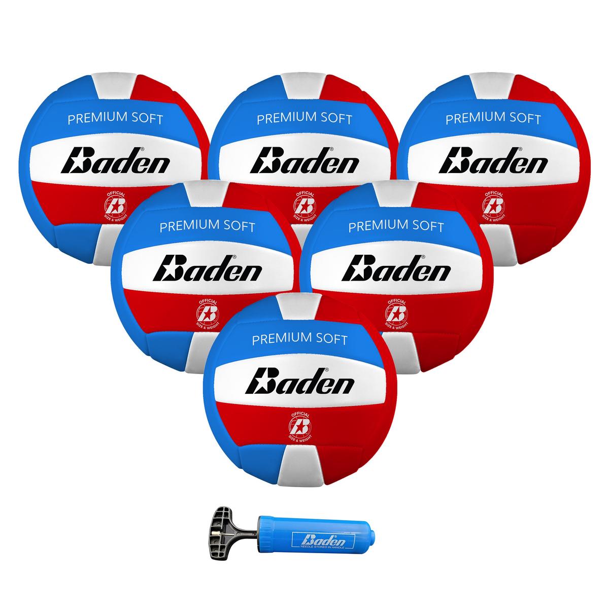 Baden Sports Premium Soft Volleyball 6 Pack