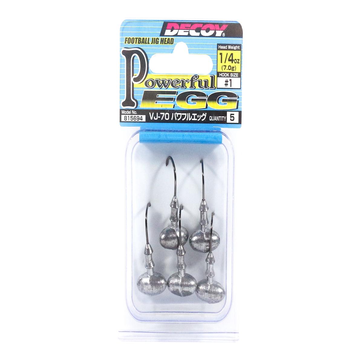 Decoy VJ-70 Jig Head Powerful Egg Football Jighead Hook 1,1/4 oz (5694)