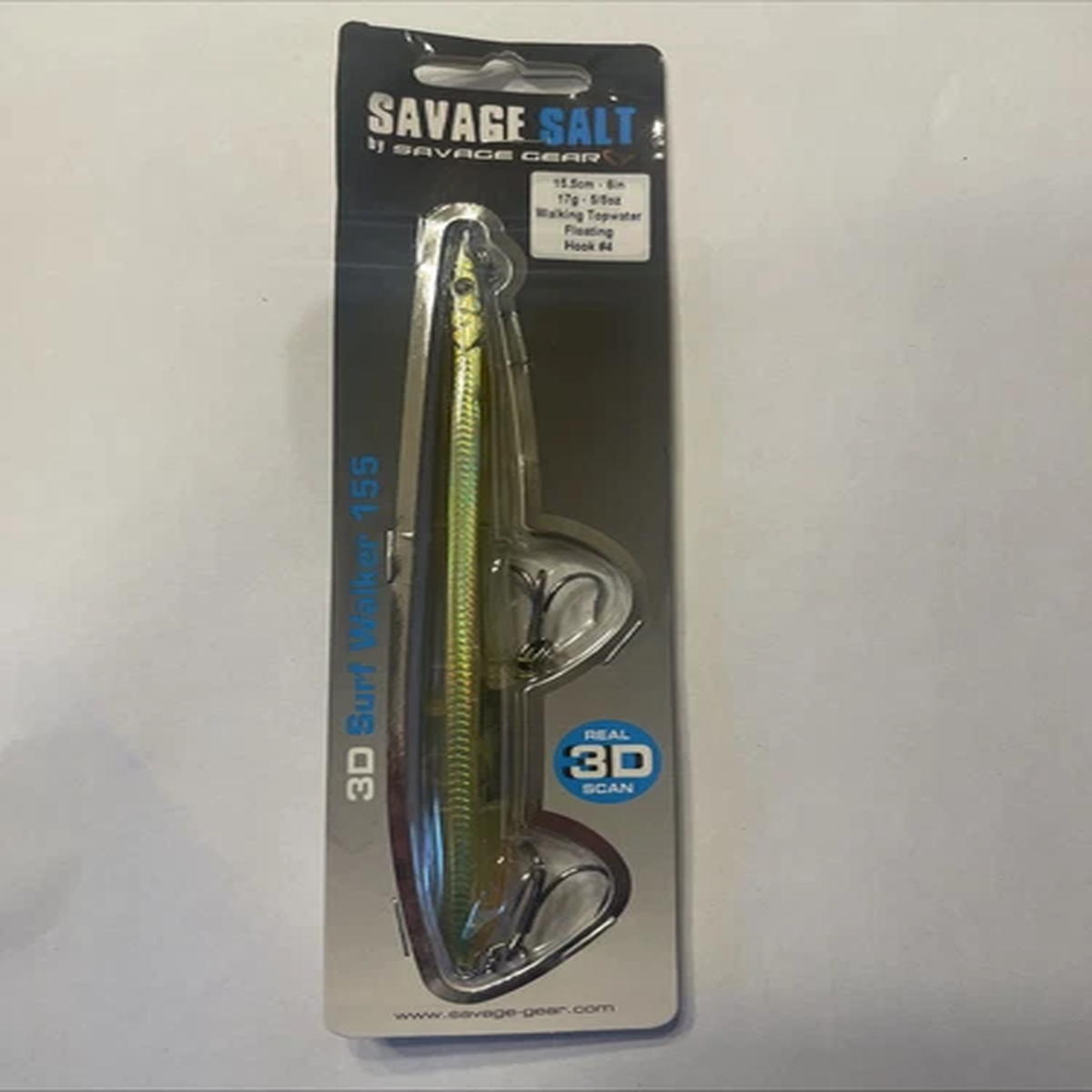 Savage Gear Salt 3D Surf Walker 155 Floating 6 17 G Top Water Gold NOS