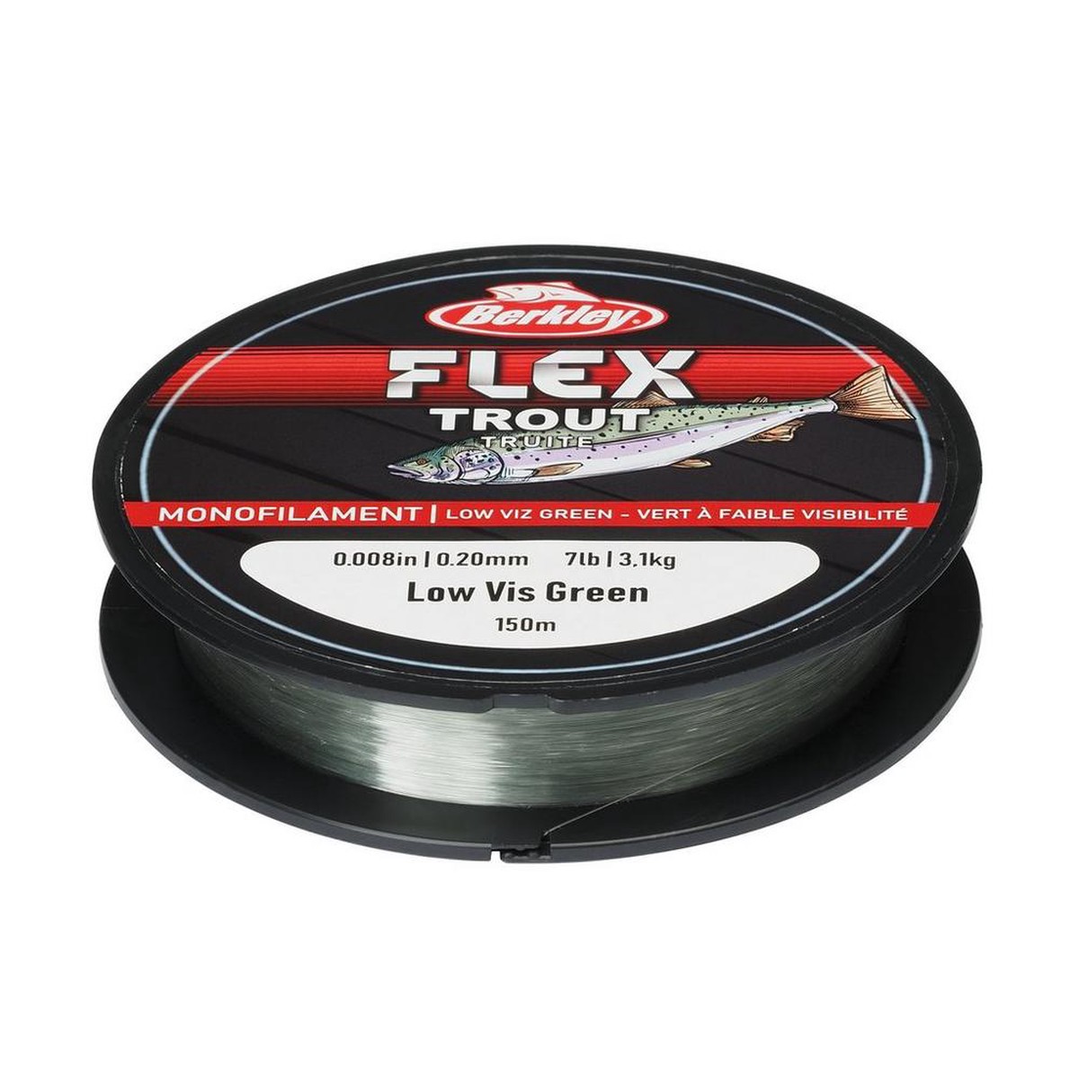 Berkley Flex SS Trout Mono Line 150m Low Viz Green
