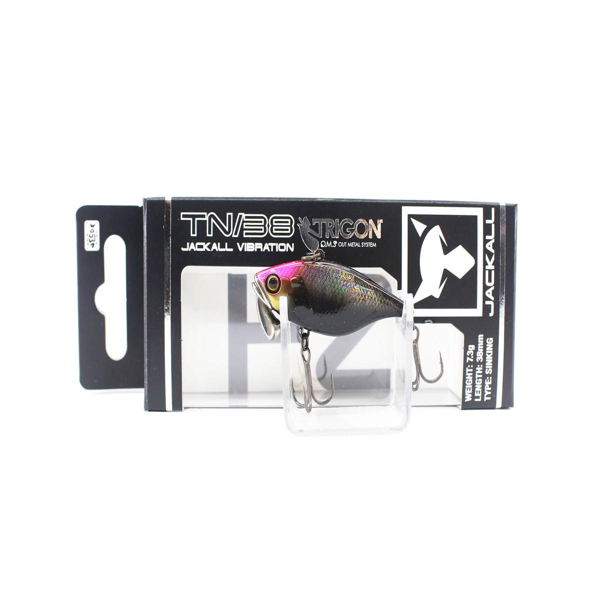 Jackall TN 38 Trigon Vibration Lure Pink Head Aurora Black (7657)
