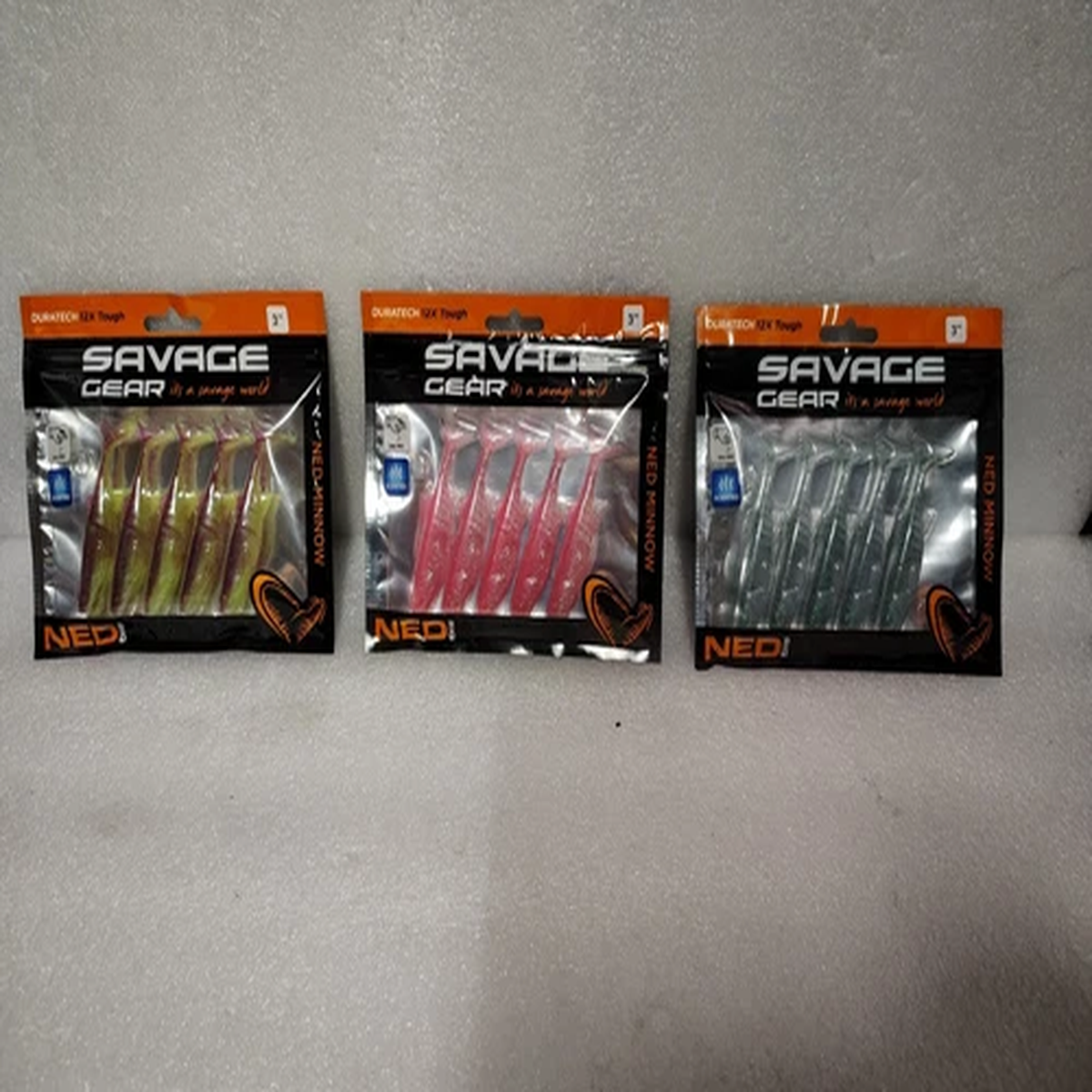 Savage Gear Ned Minnow 3, set of 3 pack