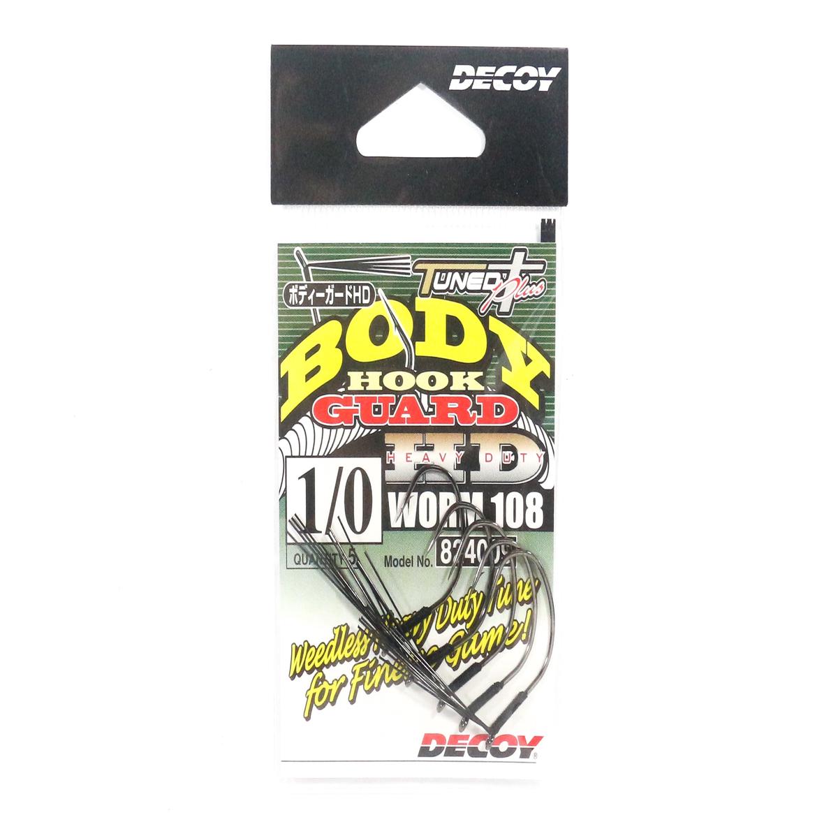 Decoy Worm 108 Body Guard HD Hook for Wacky Rig Size 1/0 (4009)