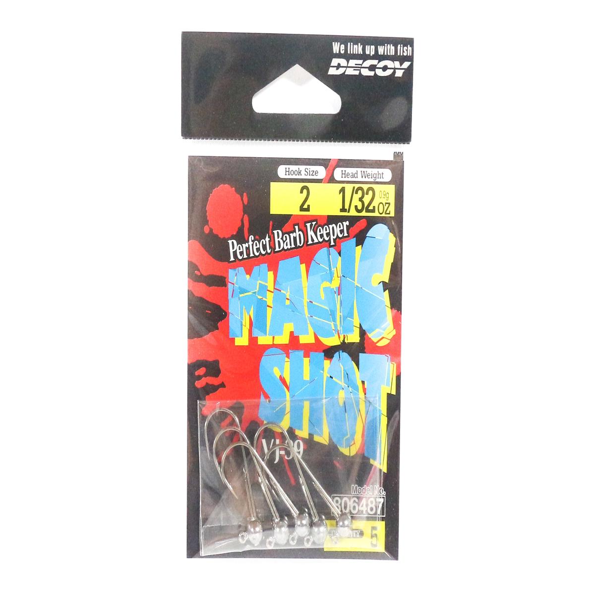 Decoy VJ-39 Magic Shot Jig Head Size 2 , 1/32 oz (6487)